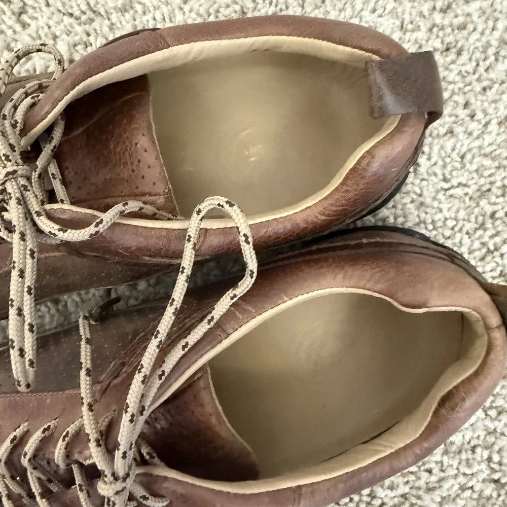 H.S. TRASK Shoes Mens 8.5 M Brown Leather Guide Lace Up Comfort H7002-218 Casual